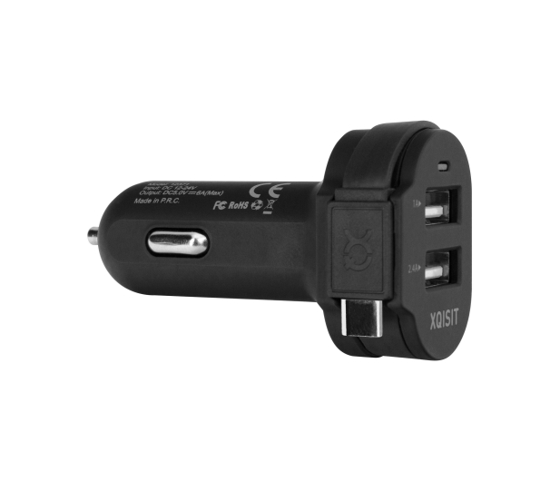 Xqisit Ładowarka SAM. XQISIT 6A  USB-C/2xUSB CZARNA # - 1439141 - zdjęcie 2